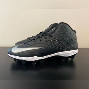 Nike Zoom Code Elite 3/4 TD Football Cleats Black Silver 603368-002 US Size 13.5